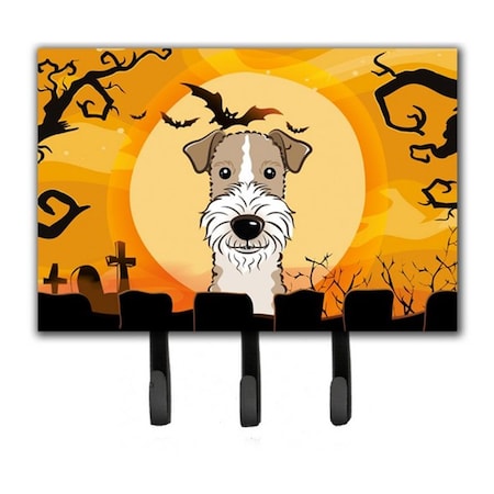 Jensendistributionservices Halloween Wire Haired Fox Terrier Leash & Key Holder MI1721052